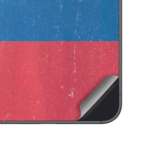 Slovakia Flag Distressed Galaxy S24 Plus Skin